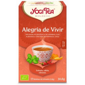 INFUSION ALEGRIA DE VIVIR 17X1 8G YOGI TEA