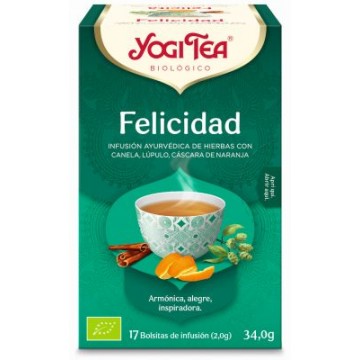 INFUSION FELICIDAD 17X1 82G YOGI TEA