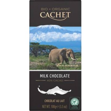 TABLETA DE CHOCOLATE CON LECHE 40 90GR CACHET