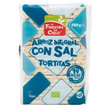 TORTITAS DE ARROZ CON SAL SOFFIETTE 130G LA FINESTRA SUL CIELO