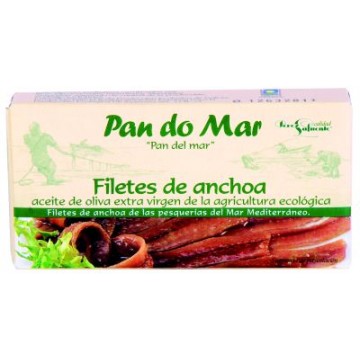 FILETES DE ANCHOA EN ACEITE DE OLIVA VIRGEN REFRIGERADO 50G PAN DO MAR